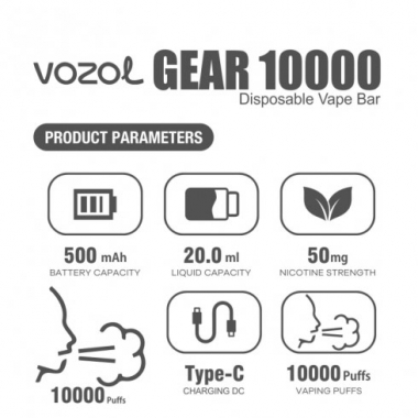 I parametri del prodotto Vozol Gear 10000